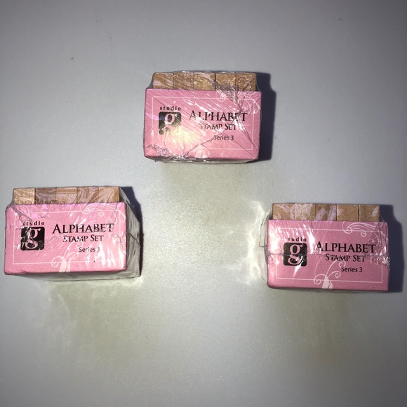 STUDIO G Alphabet Rubber Stamp Sets (6 Sets, 180 Pc) NEW! - Picture 4 of 7